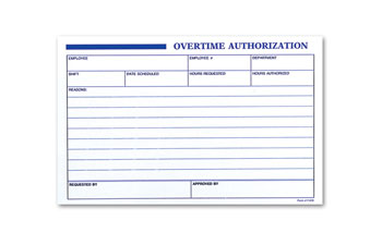 Overtime Authorization Form