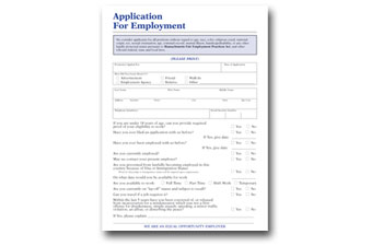 Application For Employment (Ma)