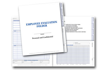 Employee Evaluation Folder Imprint