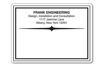 Glossy Mail Labels Rolled