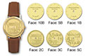 Medallion Watch-Mens Leather
