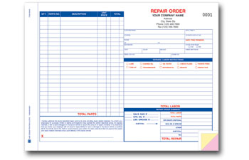 Auto Repair Order-Ncr
