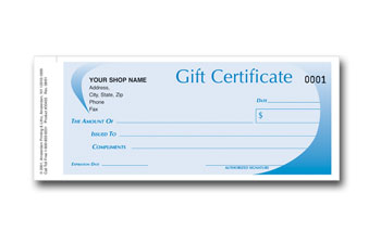 Retail Gift Certificate