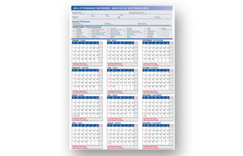 2012 Attendance Recorder Bilingual