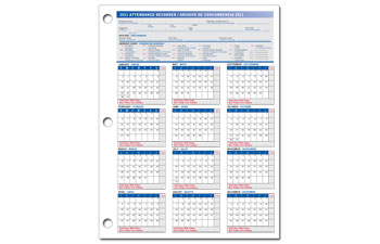 2013 Attendance Recorder Bilingual