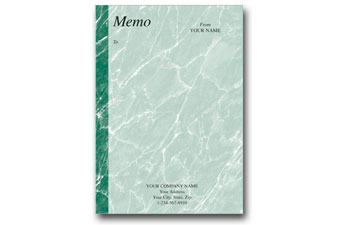 Marble Memo (Green) 5X7