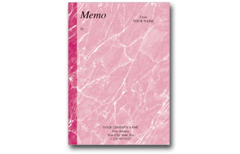 Marble Memo (Burgundy) 5X7