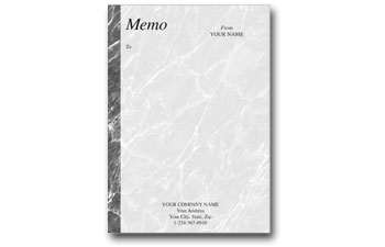 Marble Memo (Grey) 5X7
