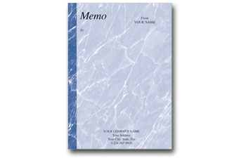 Marble Memo (Blue) 5X7