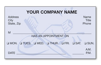 Dentist Appointment Cards