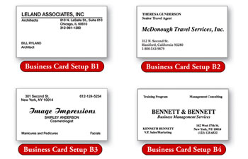 Business Card Wove 1 Or 2 Color