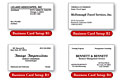 Business Card Wove 1 Or 2 Color