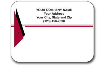 Glossy Mail Labels Flat