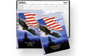 7X10 Majestic Eagle Patriotic Cal