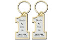 laser engr. # 1 key tag-slv inlay