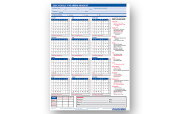 2012 Yearly Vacation Request
