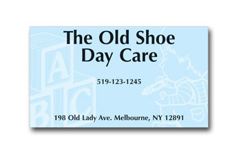Daycare Business Cards
