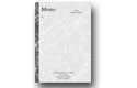Oversized Memos 7 X 9 Grey Marble