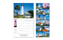 Lighthouse Wall Calendar Stapled
