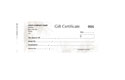 Holiday Gift Certificate