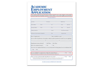 Academic Employment Application