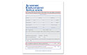 Academic Employment Application