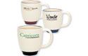 colored foot and rim mug
