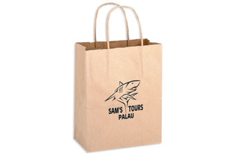 10X5x13 Brown Kraft Shopper Bag
