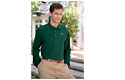 Long Sleeve Double Knit Pique Polo