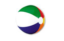 6" Six Color Beach Ball