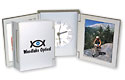 Tri-Fold Clock Photo Frame