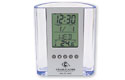 Clear Pen Cup/Alarm Clk/Thermometer