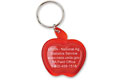 Apple Domed Key Ring