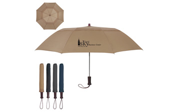 44Arc Folding Wood Handle Umbrella
