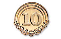 Ten Years Of Service - Goldtone