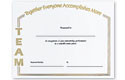 certificate - team