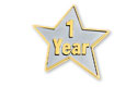 1 Year Star Lapel Pin