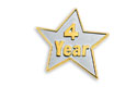 4 Year Star Lapel Pin