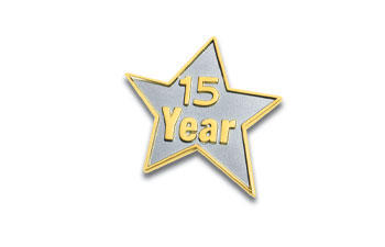 15 Year Star Lapel Pin