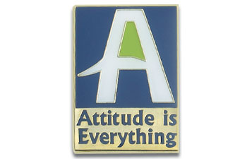 Attitude Is Everything Lapel Pin