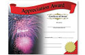 appreciation photo certificates