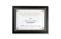 certificate frames - black