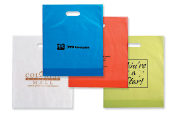Colored Die Cut Bags 12X15x3