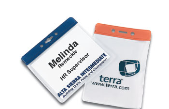 Jumbo Badge Holders Horz