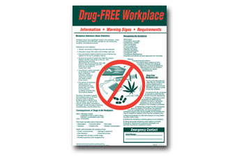 Drug Free Workplace Detail Poster